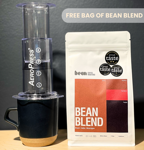 AeroPress Clear with FREE 250g Bag of Bean Blend